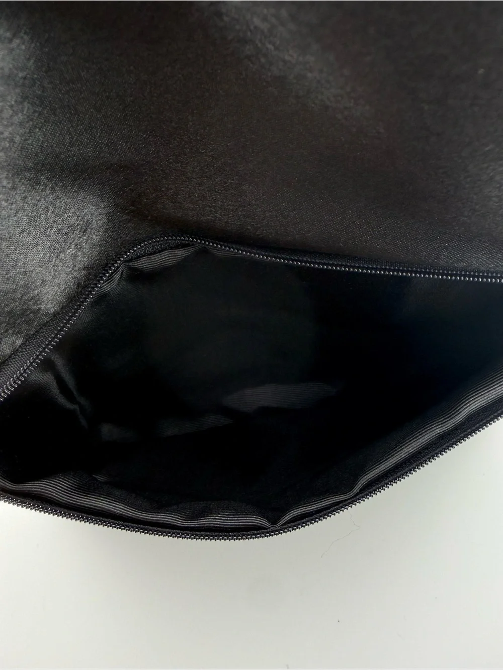 Sondra Roberts Black Bugle Beaded Fold-Over Clutch Evening Bag